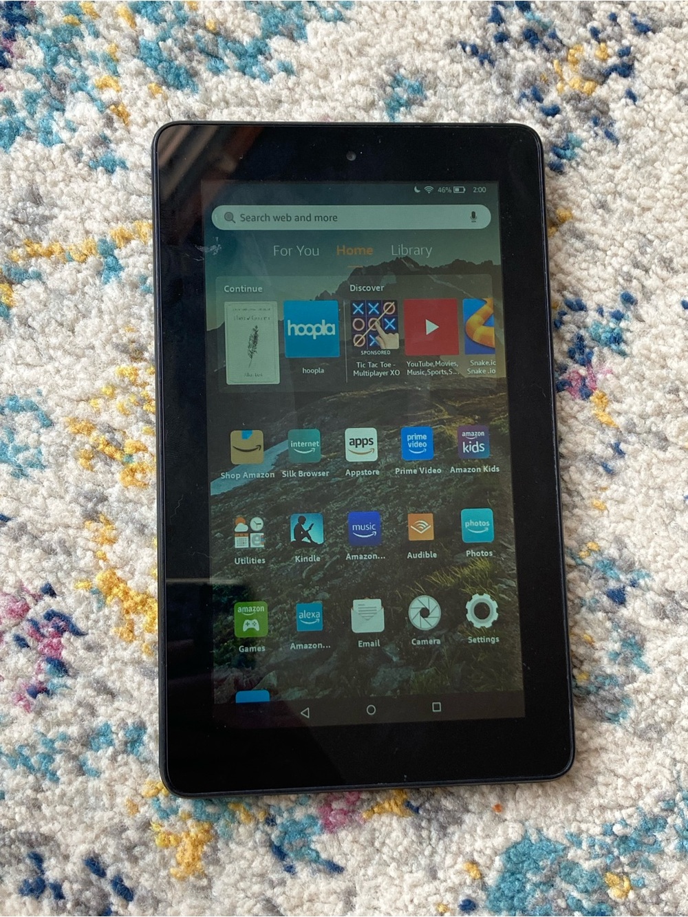 Amazon Fire Tablet in Black with Touchscreen Display